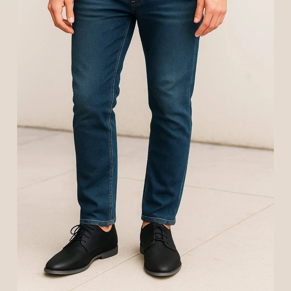 Calvin Klein Men’s Black Lace-Up Dress Shoes | Modern Minimalist | Size 11